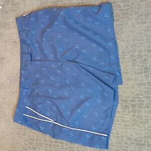 Lady Hagen Women's golf shorts nautical theme size 16 preppy athletic lightweigh